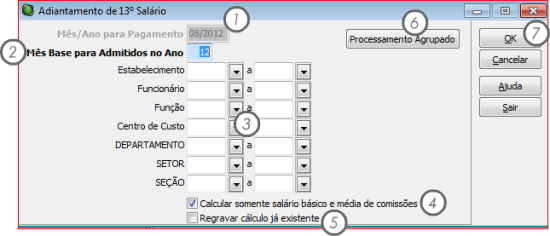 Tela do sistema